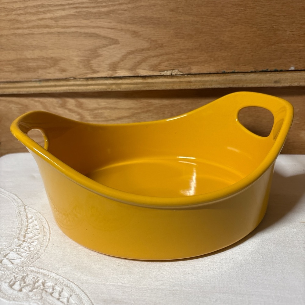 Rachael Ray Orange Ceramic Baking Dish